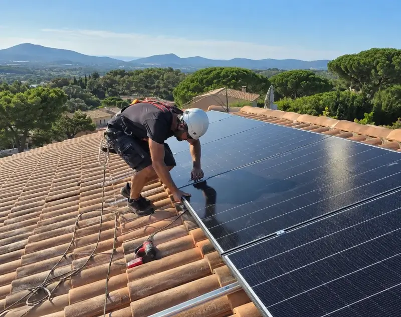 Installateur panneaux solaires Uchaux — pose photovoltaïque sur toiture